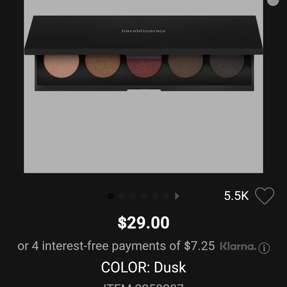 Bare Minerals Bounce and Blair Eyeshadow Palette